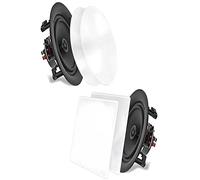 Pyle Altoparlanti Basso Medio 16,5 Centimetri, Casse Audio 2 Vie, Coppia da Incasso, Woofer con Tweeter in Polimero ad Alta Conformità, Risposta in Frequenza 60 Hz - 20 kHz, Speaker 200 Watt Picco