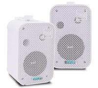 Pyle Altoparlanti Bluetooth per esterni, 200 W, impermeabili, set da 2 pezzi, per esterni, altoparlanti da parete Bluetooth, impianto musicale per piscina, terrazza, giardino/interni