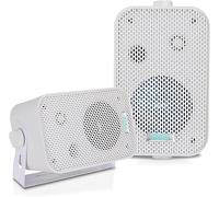 Pyle Altoparlanti, Casse Audio Impermeabili da Esterno, Speaker a 2 Vie da 8,9 Centimetri per Parete o Soffitto, Griglie Resistenti, Montaggio Universale, Bianchi