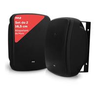 Pyle Altoparlanti da Esterno, Cassa Bluetooth Wireless Impermeabile, Speaker a 2 Vie da 16,5 cm, da Parete o Soffitto, Resistenti alle Intemperie, Nero
