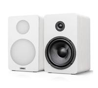 Pyle Altoparlanti da scaffale da 16,5 cm, coppia di altoparlanti da scaffale cablati con staffe per montaggio a parete, home theater HiFi a 2 vie con cono in fibra di vetro, tweeter a cupola morbida