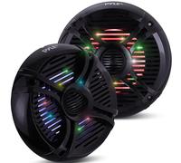 Pyle Altoparlanti Marini 16,5 Centimetri Doppio Impermeabile, Speaker 250 Watt, Casse Audio Esterne/Auto/Barca con LED, Sistema Stereo Impermeabile, Cavi e Griglie