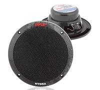 Pyle Altoparlanti Marini 16,5 cm 2 Vie, Casse Audio Impermeabili Resistenti Intemperie, Sistema Stereo Esterno 400 Watt, Cono Polipropilene, Gomma Butilica, 1 Coppia Nero, Speaker, Casse