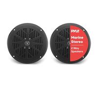 Pyle Altoparlanti Marini 16,5 cm 2 Vie Impermeabili 120 Watt, Casse Audio, Speaker per Barca e Veicoli Aperti, Nero, Coppia
