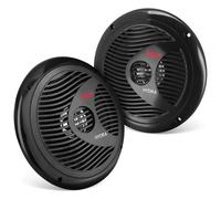 Pyle Altoparlanti Marini 16,5 cm 2 Vie Impermeabili 400 Watt, Casse Audio, Speaker Resistenti per Barca, Veicoli Aperti, Nero, Coppia