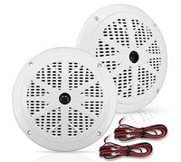 Pyle Altoparlanti Marini, 16,5 Cm 2 Vie Waterproof 120 Watt, Casse Audio, Stereo da Esterno per Casa, Barca, Veicoli Aperti, Speaker, Bianchi