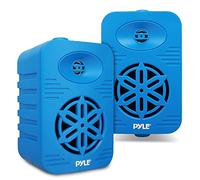 Pyle Altoparlanti per esterni, 300 W, impermeabili, di grado marino, montaggio universale, struttura in ABS resistente, per casa, barca, terrazza, patio, piscina, blu