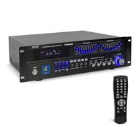 Pyle Amplificatore Audio Bluetooth 6 Canali 2000 Watt Rack Mount | Doppio Mic Karaoke | EQ 10 Bande | Ingressi USB RCA COAX OPT DVD | Display VFD