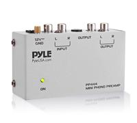 Pyle Amplificatore Audio Preamplificatore Phono Mini per Giradischi con Ingressi