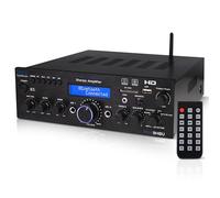 Pyle Amplificatore Audio Stereo Bluetooth Wireless per Casa, Amplificatore Multicanale 200 Watt, Ricevitore Audio con HDMI, USB/SD, AUX, RCA, Radio FM