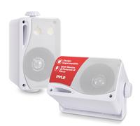 Pyle Cassa Mini a 3 Vie Impermeabile per Esterni Altoparlante Coppia 8,89