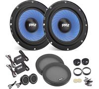 Pyle Casse Auto Sistema Altoparlanti Due Vie, Kit Componente da 16,5 Centimetri, 360 Watt, Impedenza 4 Ohm e Bobina Vocale ASV Alta Temperatura
