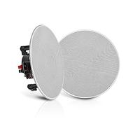 Pyle Coppia 5.25 "Montaggio a incasso In-parete In-soffitto Sistema di altoparlanti a 2 vie Caricato a molla Collegamenti rapidi Cambiabile Rotondo/Quadrato Grill Stereo Sound Polipropilene Cono