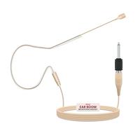 Pyle Headset Microfono Over-Ear Boom - Microfono Professionale Omnidirezionale Condensatore con Cavo 3,5mm / 1/4", Cavo 1,2m e Paravento (Beige)