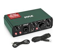 Pyle Interfaccia audio USB per registrazione, scrittura di canzoni, streaming e podcasting, 2IN 2OUT 24bit/192kHz ASIO, alta fedeltà di qualità studio, basso rumore, robusto telaio in metallo, 15,91 x