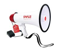 Pyle Megafono 40 Watt, Megafono Portatile con Suono Chiaro e Manico Ergonomico, Multifunzione con Talk, Sirena e Controllo Volume, Microfono Staccabile