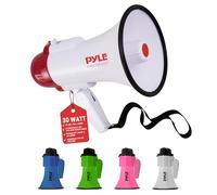MEGAFONO ROSSO PYLE PMP35R 30 WATT CON SIRENA E REGISTRAZIONE VOCALE 10 SECONDI