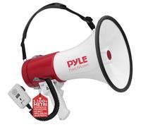 Pyle Megafono Portatile 50 Watt con Sirena, Volume Regolabile e Raggio 1100 Metr