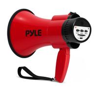 Pyle Megafono Portatile con Sirena Leggera da 30 W Mega Uscita telefonica, Portata da Cortile e Ricarica USB-C, modalità di Conversazione e Musica per scuole, annunci Sportivi