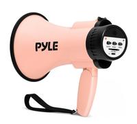 Pyle Megafono Portatile con Sirena Leggera da 30 W, Uscita telefonica, Portata da Cortile e Ricarica USB-C, modalità di Conversazione e Musica per scuole, annunci Sportivi