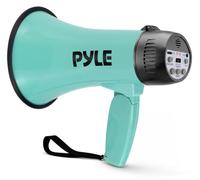 Pyle Megafono portatile con sirena, megafono ricaricabile da 30 W, registratore vocale, ingresso AUX e ricarica USB-C, per scuole, eventi sportivi e annunci