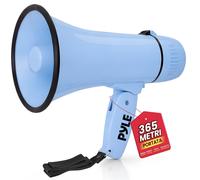 Pyle Megafono Portatile da 20 Watt, Megafono Compatto a Mano con Sirena e V Blu
