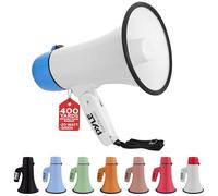 Pyle Megafono Portatile da 20 Watt, Megafono Compatto a Mano con Sirena e Volume Regolabile, Ideale per Eventi, Sport, Annunci e Comunicazioni