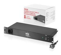 Pyle Multipresa PDU, Protezione Sovratensione, 150 Joule 15 A 7 Prese, Cavo Elettrico Robusto, 1U Rack Montaggio, Barra di Alimentazione con Filtro AC
