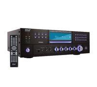 Pyle PD3000BT.5 - Ricevitore amplificatore Bluetooth Home Theater, 4 canali, altoparlante stereo da 3000 Watt, con radio, USB, 2 microfoni w/Echo, lettore CD e DVD, LCD, montaggio su rack