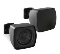 Pyle PD4STP PD4STP - Mini altoparlante satellitare a montaggio superficiale da 3 '' per subwoofer (coppia), uso per sistema di altoparlanti satellitari, design elegante e minimalista