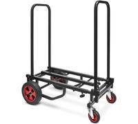 Pyle PKEQ48 Carrello con Ruote Portatutto Pieghevole, Carrello Portatutto Compatto 8-in-1 Pieghevole e Leggero, Carrello Manuale/Dolly/Carrello Piattaforma, Estensibile Fino a 69,9 cm a 112,4 cm