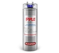Pyle PLCAPE50 Condensatore Audio per Veicoli da 5,0 Farad con Display Digitale Blu e Funzioni di Sicurezza, Lettura della Tensione, Protezione da Sovratensioni Accessori Audio per Auto, 1 Pezzo