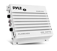 Pyle PLMRA402 - Amplificatore idraulico a 4 canali da 400 Watt, alimentatore doppio MOSFET, controlli livello guadagno, ingresso stereo RCA e indicatore LED