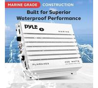 PYLE PLMRA402 amplificatore marino 4 canali 4 x 100 watt max barca gommone