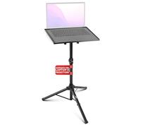 Pyle PLPTS2 Supporto Notebook da DJ e Proiettore, Treppiede Regolabile in Altezza fino a 89 cm con Dimensioni della Piastra di 35,56 cm x 27,94 cm, Supporto Laptop Scrivania, Ottimo per Palco o Studio
