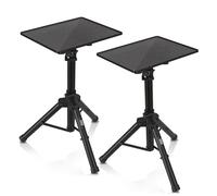 Pyle PLPTS4X2 - Treppiedi universale per proiettore, 2 pezzi, per computer, libri, DJ, altezza regolabile fino a 132 cm con piastra da 50,8 x 40,6 cm, perfetto per palco o studio