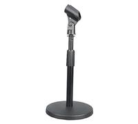 PYLE PMKSDT40 - Supporto per microfono compatto da tavolo, mini supporto per microfono, colore: Nero