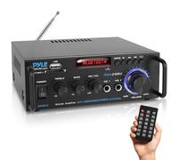 Pyle Preamplificatore Phono, Amplificatore Audio Stereo Wireless Bluetooth 200 Watt, Doppio Canale, RCA, USB, SD, Microfono, Radio FM, Uso Studio