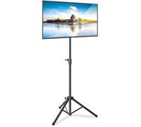 Pyle Premium LCD Flat Panel TV Tripod, Supporto TV Portatile, Supporto Pieghevole, Adatto per TV LCD LED Flat Screen Fino a 32", Altezza Regolabile, Capacità di Peso di 10 kg, VESA 200x200, 220x220