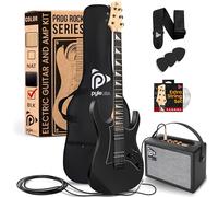 Pyle Prog Rock EG Series - Chitarra elettrica con kit amplificatore, 39 pollici, full size con due pickup Humbucker, manico basso profilo e corpo in paulonia massiccio, kit di accessori premium