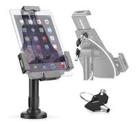 Pyle PSPADLK8 - Supporto universale anti-manomissione antifurto per iPad, tablet, supporto per display pubblico con gestione dei cavi, adatto a quasi tutti i tablet da 8 a 10 pollici, girevole, rotazione e inclinazione regolabile e supporto a parete incluso