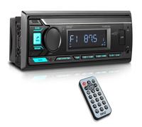 Pyle Radio Marina Stereo con lettore MP3 Bluetooth, sistema audio DIN singolo per barca, sintonizzatore AM/FM, ingresso USB/AUX, 30 stazioni preimpostate, chiamate in vivavoce, potenza 200 W per uso