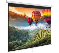 Pyle Schermo a rullo per proiettore, 144 x 107 cm, 4:3, Full HD e compatibile con 4K, estensibile, per parete/soffitto, ideale per home theater e presentazioni
