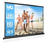 Pyle Schermo Proiettore Portatile da 50 Pollici - Supporto Mobile per Schermo, Schermo Manuale con Treppiede Pieghevole, Ideale per Film, Home Theater, Montaggio Veloce - PRJTP53