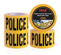 Pyle Set di 4 nastri di sicurezza della polizia non attraversare, rotolo di nastro lungo 156 m, adatto per una vasta gamma di applicazioni, tra cui lavori stradali, eventi e aree pericolose