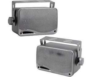 Pyle Set di Altoparlanti a 3 Vie Impermeabili da 8,89 Centimetri, Speaker da 200 Watt in Robusto ABS, Casse Audio per Uso Interno ed Esterno, Barca, Piscina, Patio