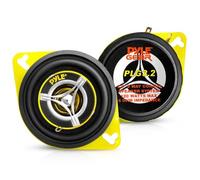 Pyle Sistema di Altoparlanti Per Auto, Casse Auto da 8,9 Centimetri 120 Watt 4 Ohm con Tweeter E Struttura Magnetica da 0,57 Chilogrammi