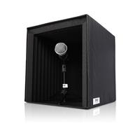 Pyle Sound Isolation Recording Shield Box - Microfono in schiuma per microfono, 31 x 33 x 33,8 cm, filtro di attenuazione del rumore acustico, piattaforma per studio, podcast e uso vocale