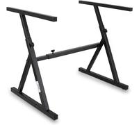 Pyle Stand Tastiera, Supporto Tastiera Musicale Pieghevole e Regolabile in Altezza per Viaggi e Conservazione, Cavalletto Tastiera, Supporto Pianola e Adatto a Pianoforti Elettrici da 54-88 Tasti