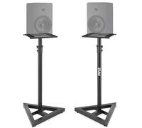 Pyle Stativi per Casse, Altezza Telescopica Regolabile da 66 cm a 132 cm con Base Triangolare e Piattaforma Quadrata da 23 cm, Stativi per Casse, Supporto per Casse Acustiche, Supporto Altoparlanti